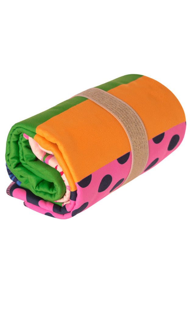 Lucky Summer Beach Towel_beach towel_beach towel on beach_swimming towel_fast drying towel_dock and bay towels