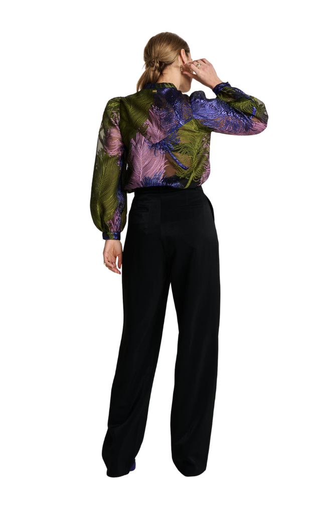 POM Amsterdam_Shimmer Black Pants_shimmery_stylish_classic_black_pants