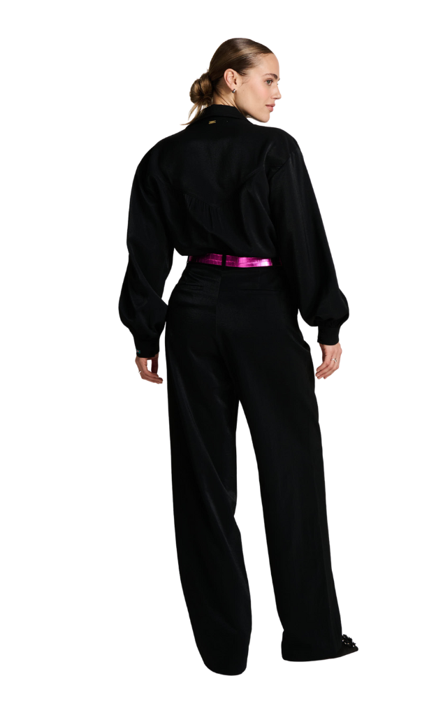 POM Amsterdam_Shimmer Black Pants_shimmery_stylish_classic_black_pants