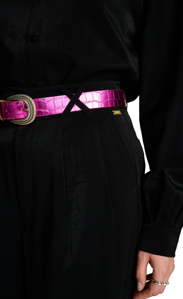 POM Amsterdam_Shimmer Black Pants_shimmery_stylish_classic_black_pants