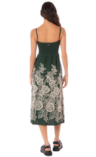 stitched garden catleya- medium_green_midi_stylish_dress