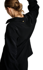 POM Amsterdam_ Violet Shimmer Black Blouse_black_shimmery_stylish_trendy_blouse