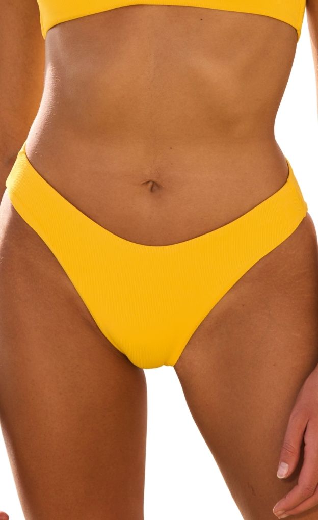 Amber Yellow Sublimity Bikini Bottom_Maaji_Yellow_Reversible