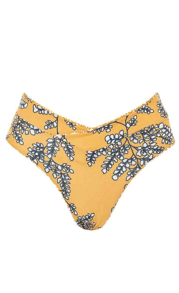 Amber Tribal Jannine Bikini Bottom_Maaji_Yellow_Reversible