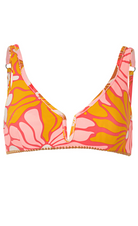 Pink Palms Victoria Bikini Top - Maaji -colorful_reversable_stylish_bikini_top