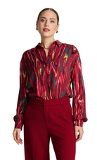 POM Amsterdanm_ Milly Wood Burgundy Red Blouse_red_warm_burgundy_stylish_blouse