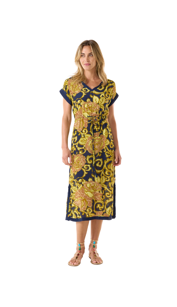 Sami Dress - San Sebastian Citrine - ONESEASON - viscose_colourful_citrine_long_dress