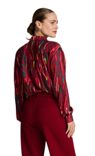 POM Amsterdanm_ Milly Wood Burgundy Red Blouse_red_warm_burgundy_stylish_blouse