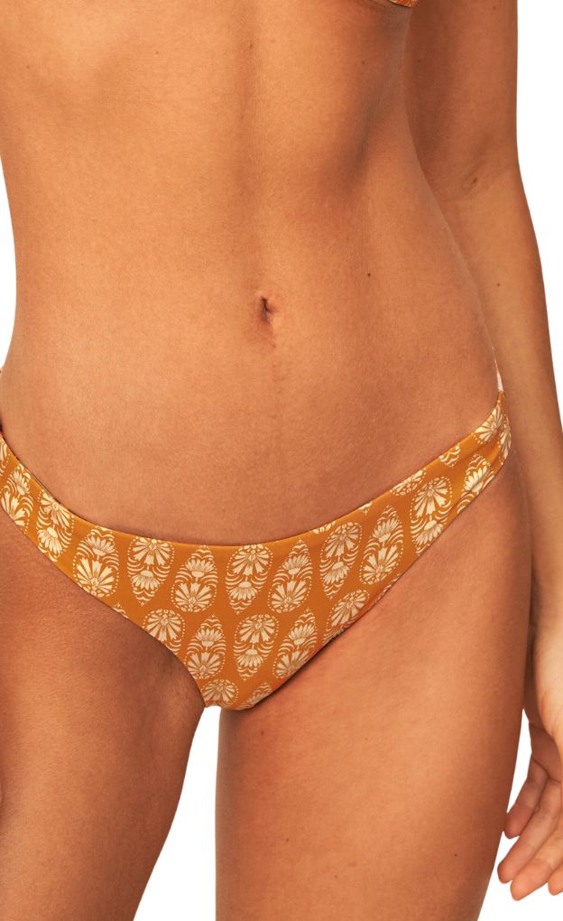 Batik Stamp Venus Bikini Bottom_Maaji_Orange_High Rise