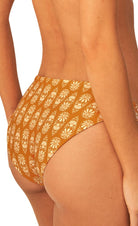 Batik Stamp Venus Bikini Bottom_Maaji_Orange_High Rise