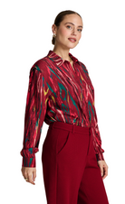 POM Amsterdanm_ Milly Wood Burgundy Red Blouse_red_warm_burgundy_stylish_blouse