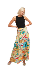 Aldomartins - Keta Amarillo Skirt - Aldomartins - long_colorful_cotton_patterened_skirt