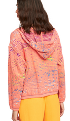 Aldomartins - Lagos Coral Hooded Sweater - Aldomartins - multi_colorful_hooded_coral_sweater