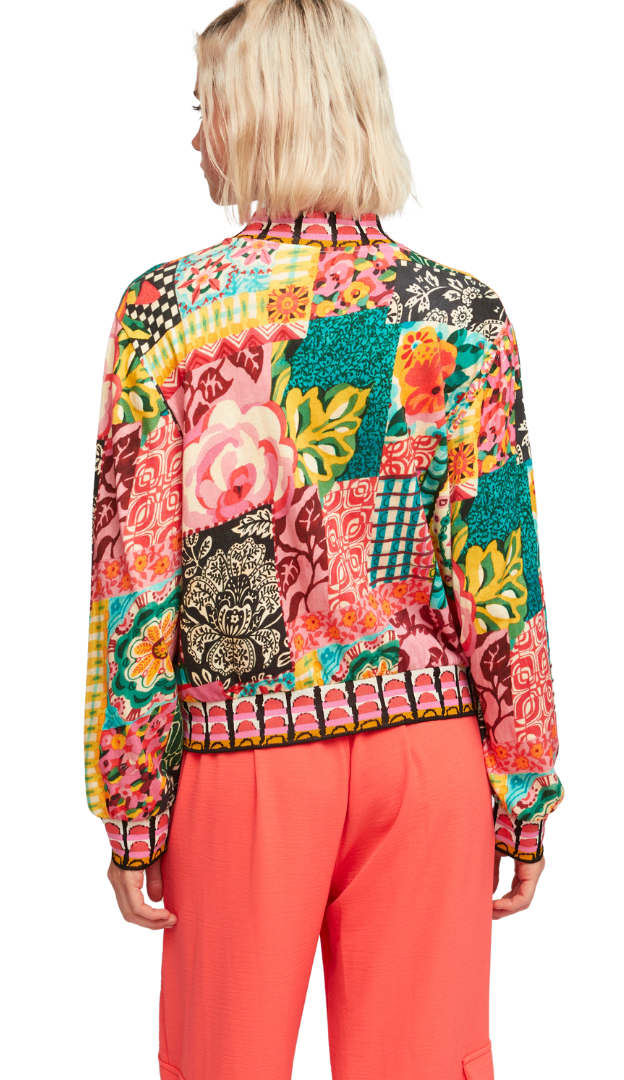 Aldomartins - Latre Rosa Soft Jacket - Aldomartins - colourful_bamboo_cotton_longsleeve_jacket