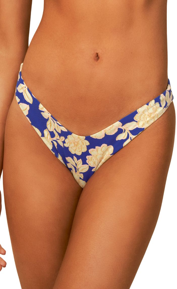 Blue Bouquet Splendour Bikini Bottom_Maaji_Blue_Reversible