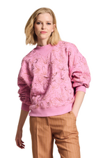 POM Amsterdam_Butterfly Rose Pink Sweater_pink_butterfly_rose_stylish_sweater 