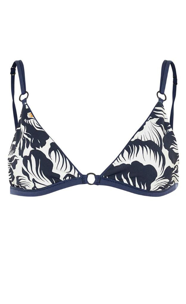 French Navy Amy Bikini Top_Maaji_Navy_Triangle Cut