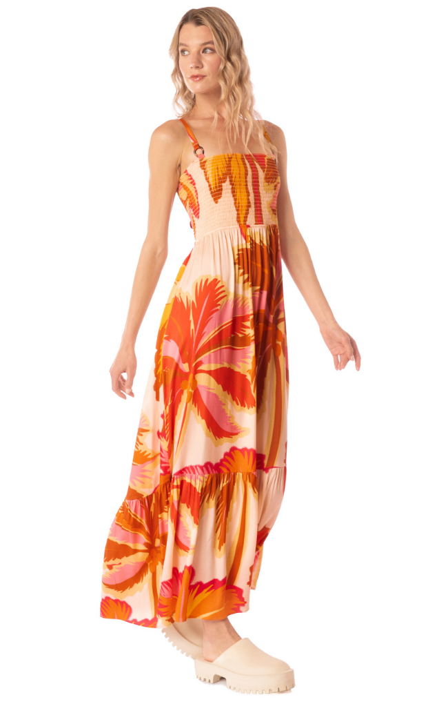 Jungle Palm Lavinia Long Dress - Maaji -bright_colorful_tropical_long_dress