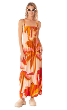 Jungle Palm Lavinia Long Dress - Maaji -bright_colorful_tropical_long_dress