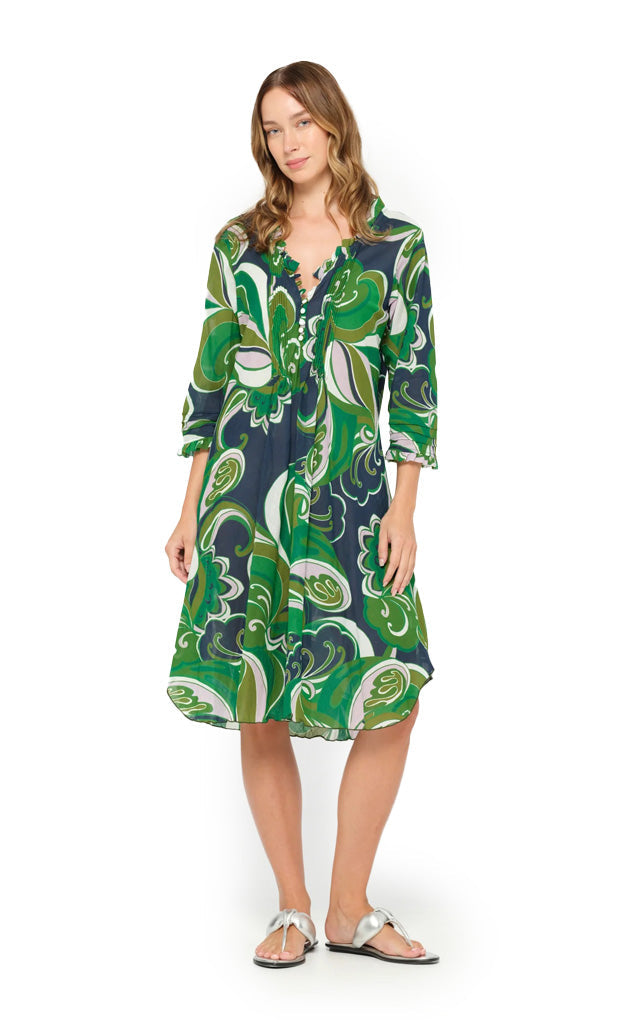 Middy Poppy Dress Costa Nova Emerald_One Season_Emerald_Multi Green Print