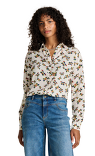 POM Amsterdam_Milly Butterfly Ecru Blouse_butterfly_print_stylish_longsleeve_blouse