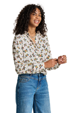 POM Amsterdam_Milly Butterfly Ecru Blouse_butterfly_print_stylish_longsleeve_blouse