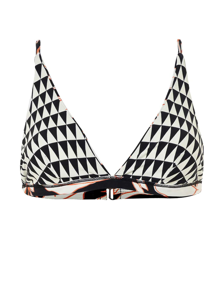 Opal Leaves Vitta Bikini Top_Maaji_Black_Reversible