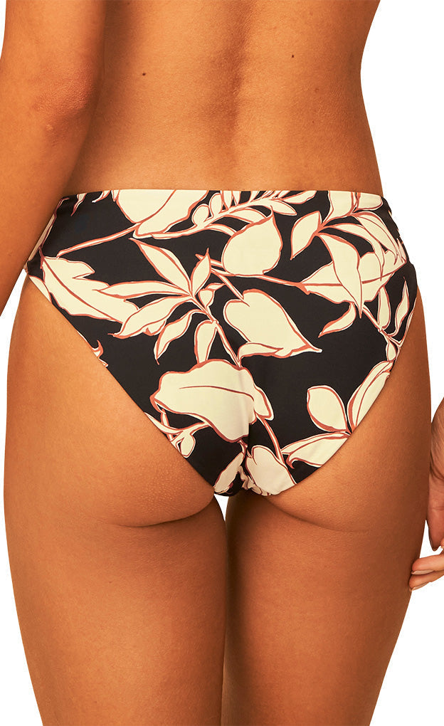 Opal Leaves Sublimity Bikini Bottom_Maaji_Black_Reversible