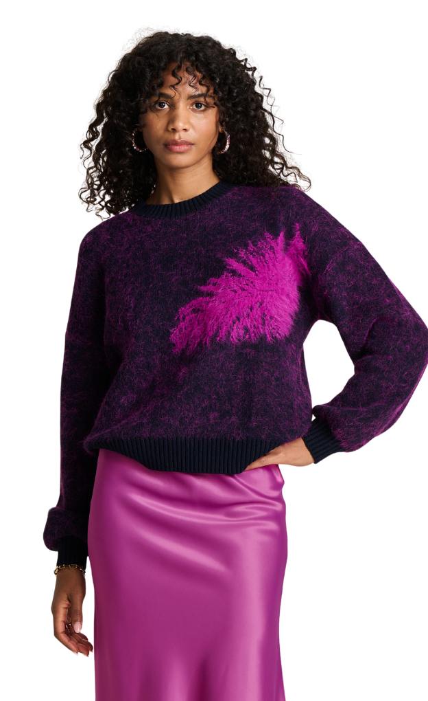 POM Amsterdam_Feather Midnight Blue Blouse_pink_blue-warm_pull_over