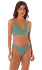 Shamrock green mirage bikini bottom - green_trendy_stylish_bikini_bottom