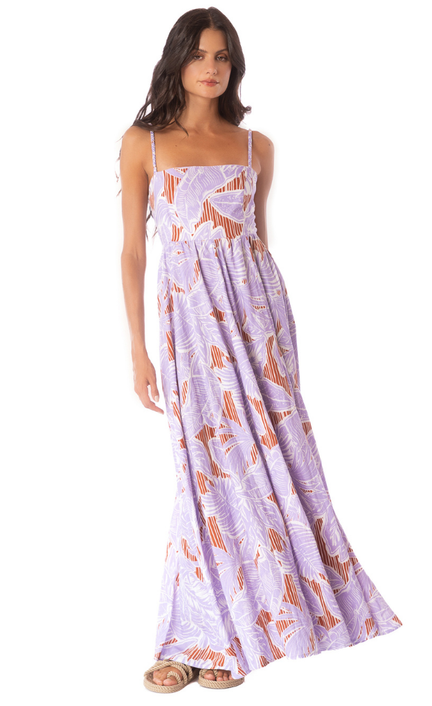 Wisteria bloom ela - flowing_purple_pastel_flowing_dress