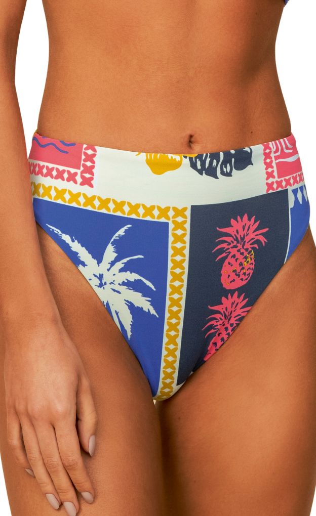 Paradise Postals Sully Bikini Bottom_Maaji_Multicolor_Tropical Print
