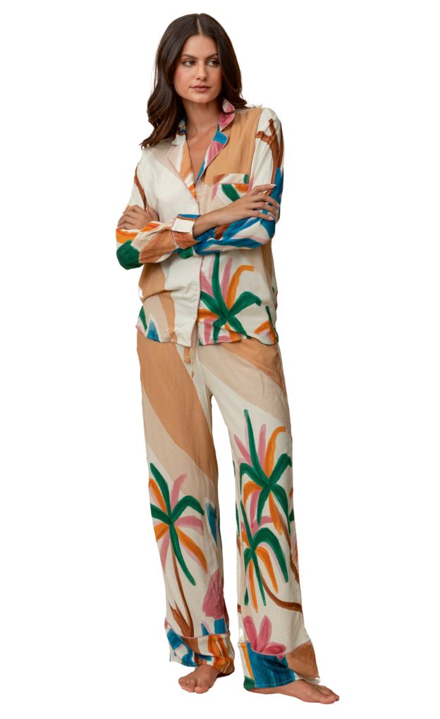 Almond Bay Dandelion Luxe Loungewear Set_Maaji_Multicolour_Pyjama Set