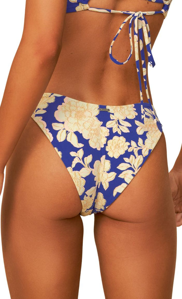 Blue Bouquet Splendour Bikini Bottom_Maaji_Blue_Reversible